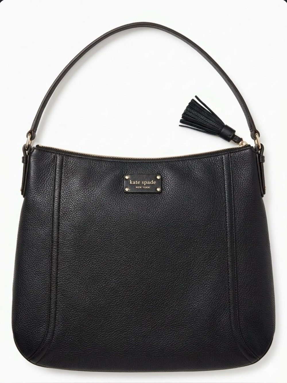 Like New Black Kate Spade Hobo Bag